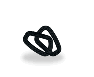 Mosquetón básico de plástico duro (ABS) (x2)