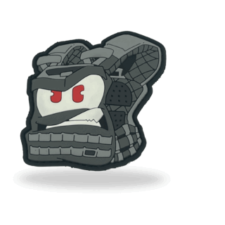 Parche de chaleco rabioso