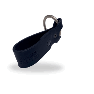 Tahalí de cuero con anilla