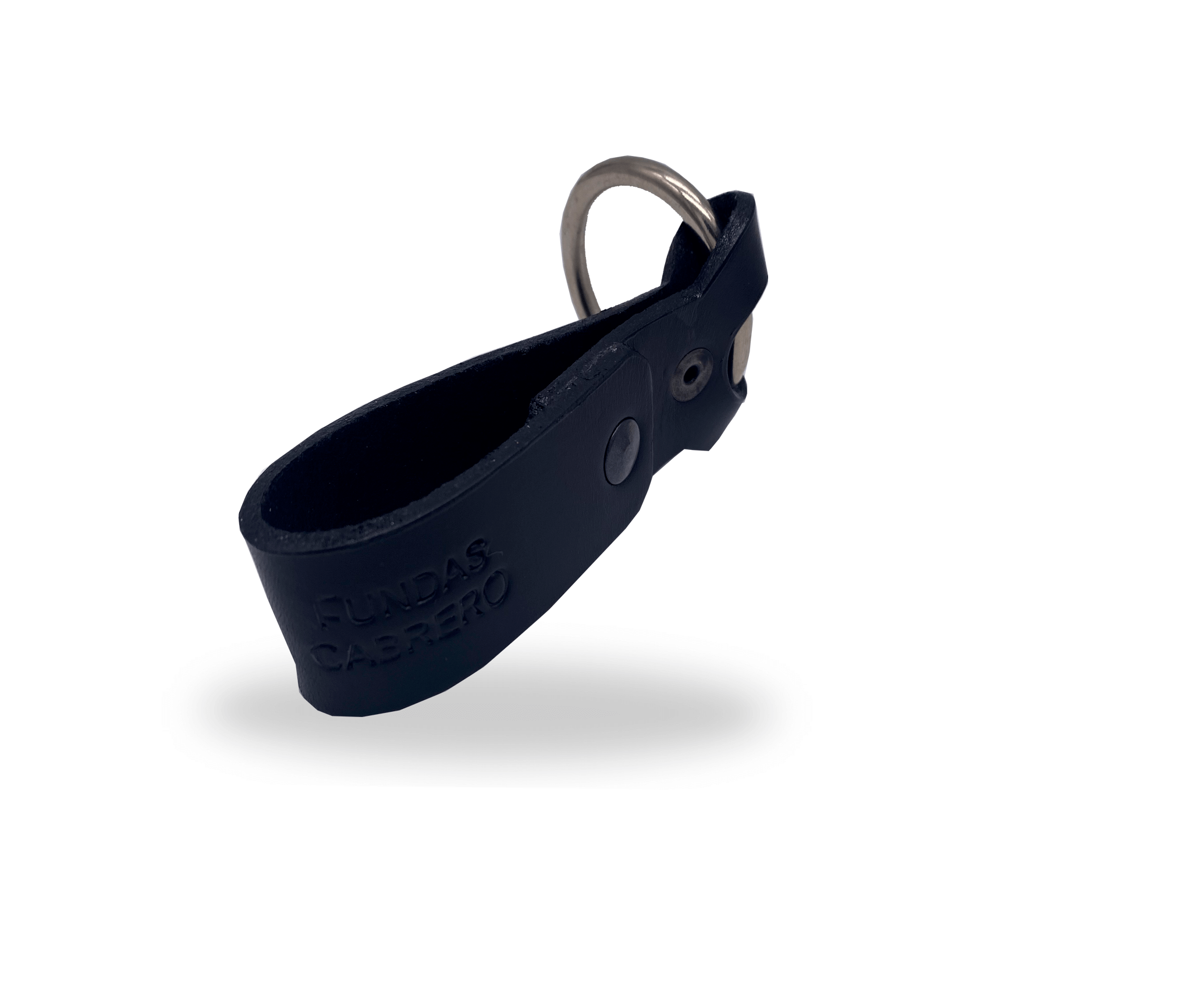 Tahalí de cuero con anilla