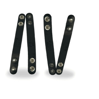 Pack de 4 trabillas de cuero básicas