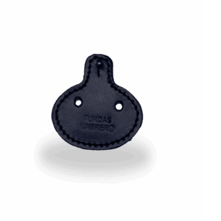Portaplacas de piel para vigilante de seguridad